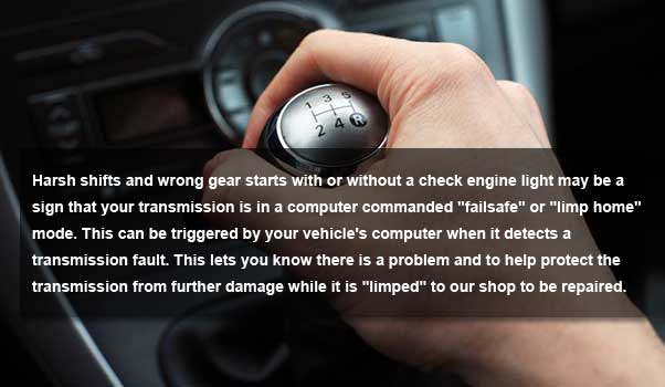 transmission warning sign 8 - wrong gear shifting starts
